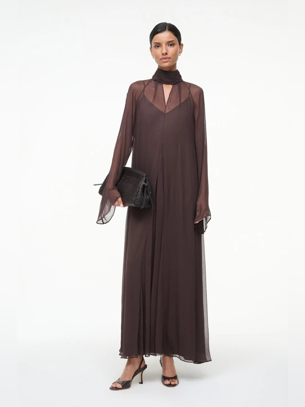 STAUD ESTHER MAXI DRESS EARTH